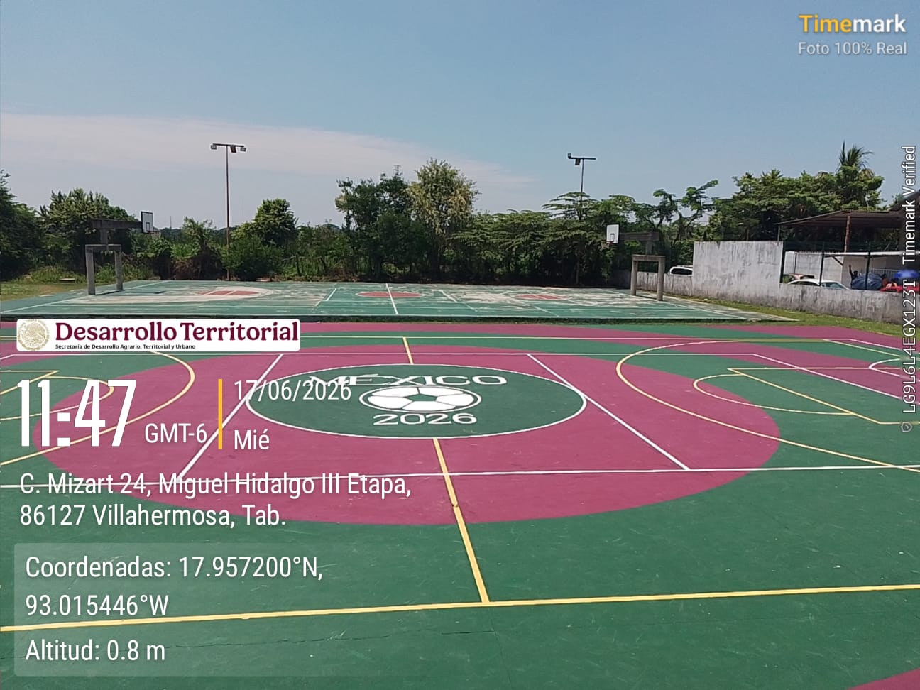 REHABILITACIÓN DE MULTICANCHA EN LA UNIDAD DEPORTIVA ESTRELLAS DE BUENAVISTA EN CENTRO