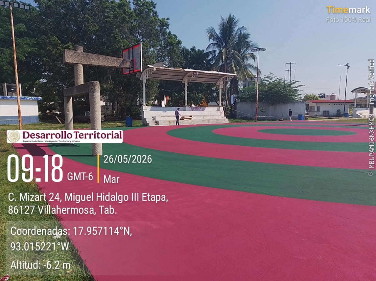 REHABILITACIÓN DE MULTICANCHA EN LA UNIDAD DEPORTIVA ESTRELLAS DE BUENAVISTA EN CENTRO