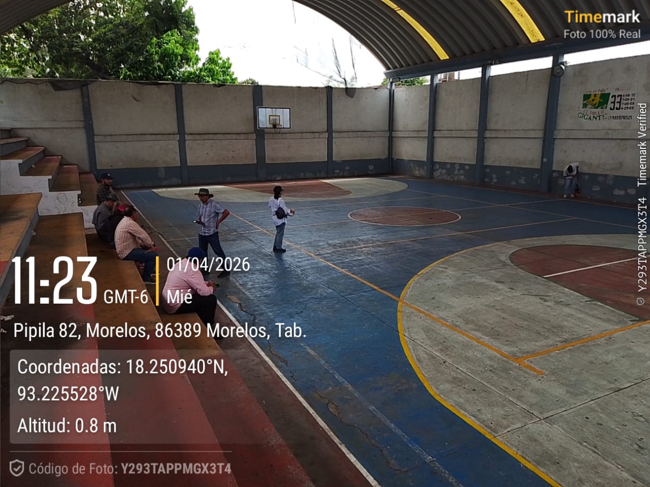 REHABILITACIÓN DE MULTICANCHA EN LA CANCHA DE USOS MÚLTIPLES TITO LIVIO EN COMALCALCO