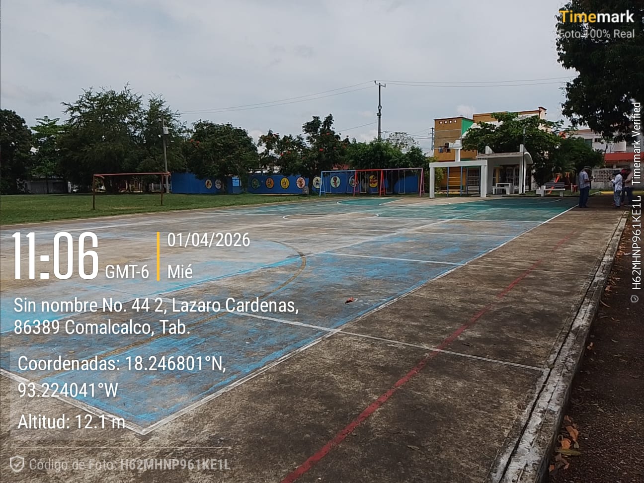 REHABILITACIÓN DE MULTICANCHA EN LA CANCHA DE USOS MÚLTIPLES LÁZARO CÁRDENAS EN COMALCALCO