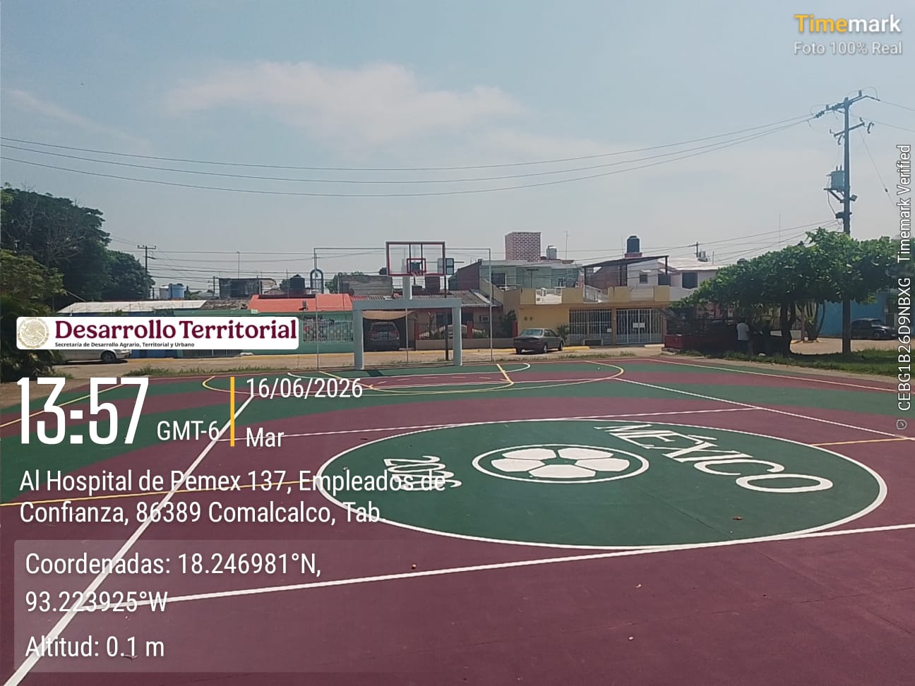 REHABILITACIÓN DE MULTICANCHA EN LA CANCHA DE USOS MÚLTIPLES LÁZARO CÁRDENAS EN COMALCALCO