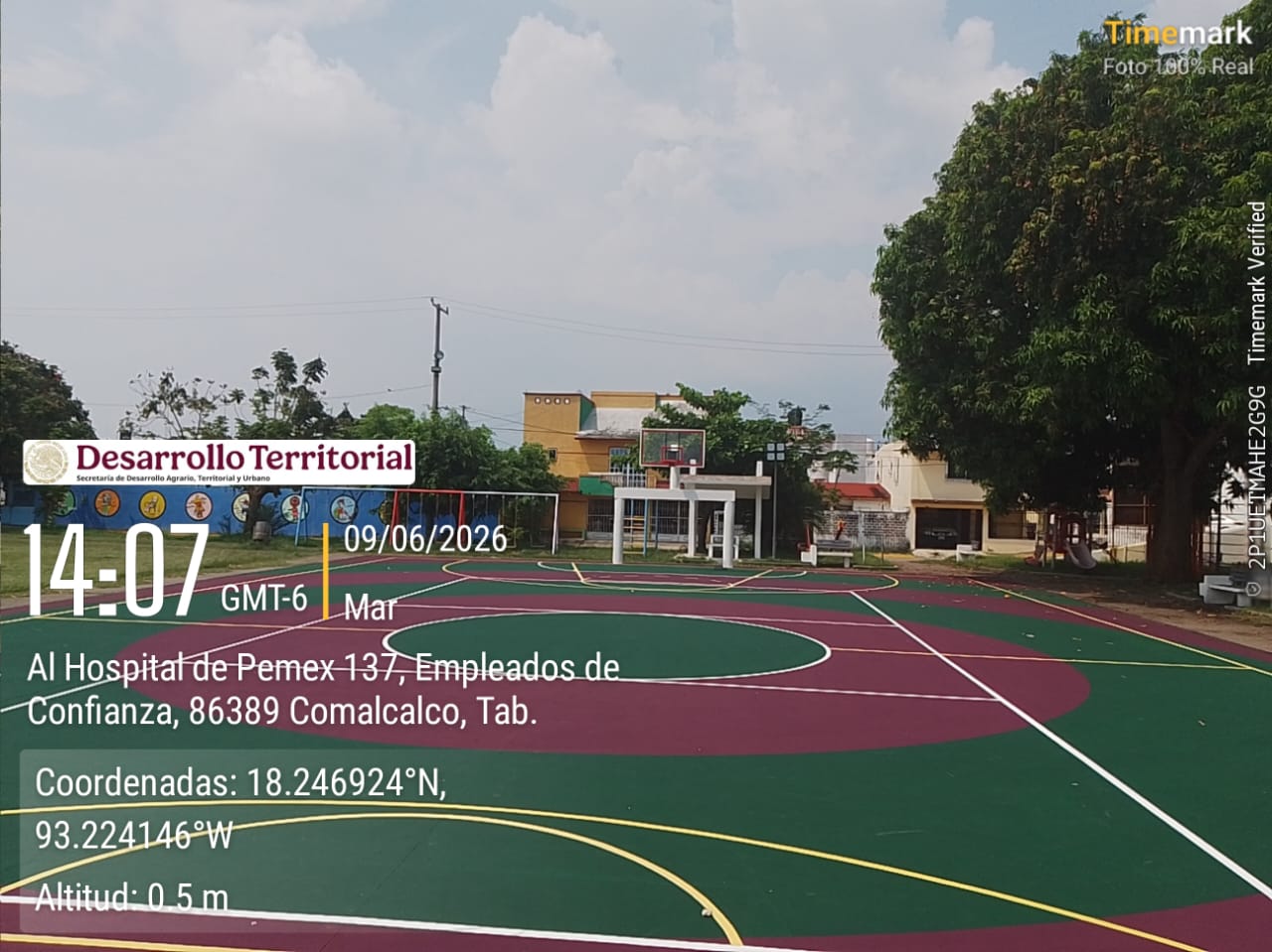 REHABILITACIÓN DE MULTICANCHA EN LA CANCHA DE USOS MÚLTIPLES LÁZARO CÁRDENAS EN COMALCALCO