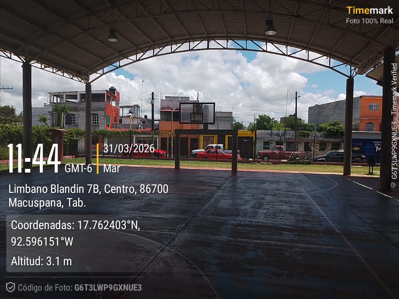 REHABILITACIÓN DE MULTICANCHA EN LA UNIDAD DEPORTIVA LAGUNA ESTRELLA ANDRADE EN MACUSPANA