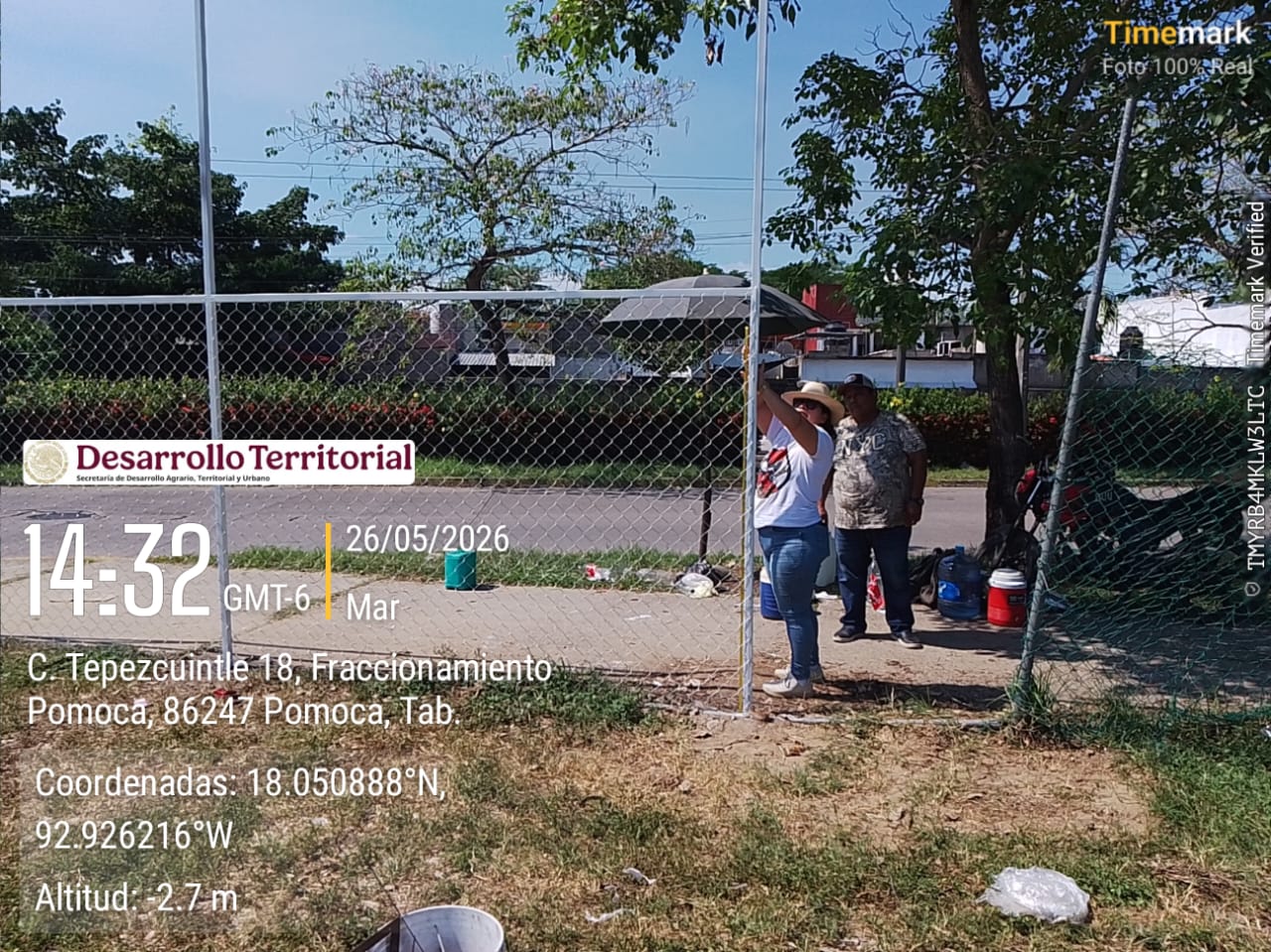 REHABILITACIÓN DE CANCHA DE FÚTBOL 5 EN CAMPO FRACC VALLE REAL EN NACAJUCA