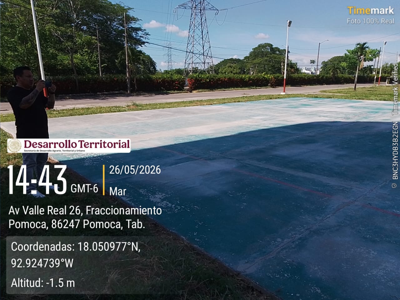 REHABILITACIÓN DE MULTICANCHA EN CAMPO FRACC VALLE REAL EN NACAJUCA