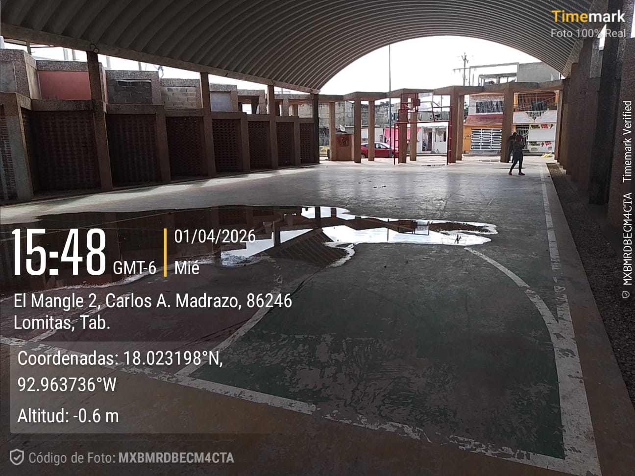 REHABILITACIÓN DE MULTICANCHA EN EL PARQUE CENTRAL Y MERCADO PÚBLICO LA SELVA EN NACAJUCA