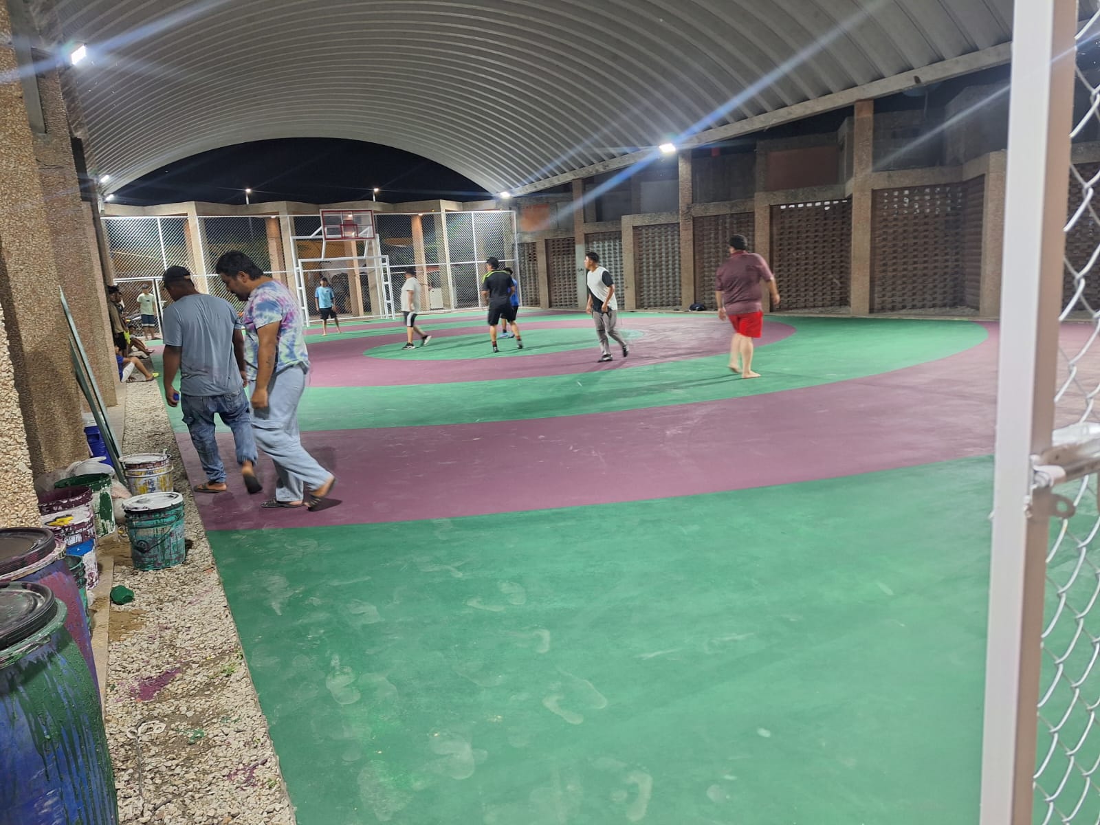 REHABILITACIÓN DE MULTICANCHA EN EL PARQUE CENTRAL Y MERCADO PÚBLICO LA SELVA EN NACAJUCA