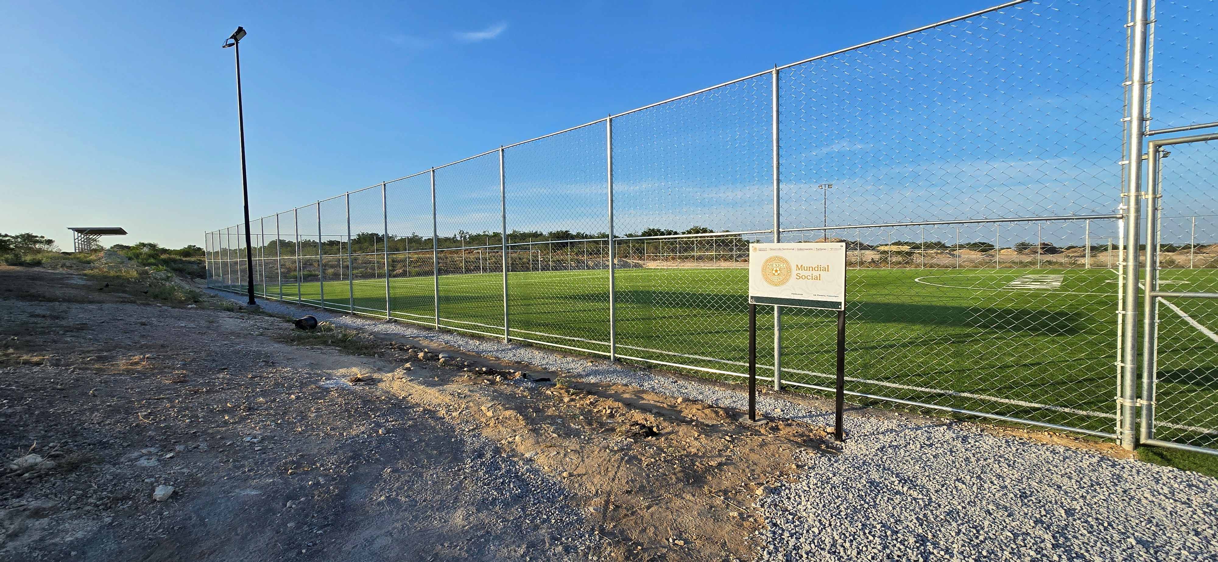 CONSTRUCCIÓN DE CANCHA DE FÚTBOL 11 EN UNIDAD DEPORTIVA NORPONIENTE EN VICTORIA