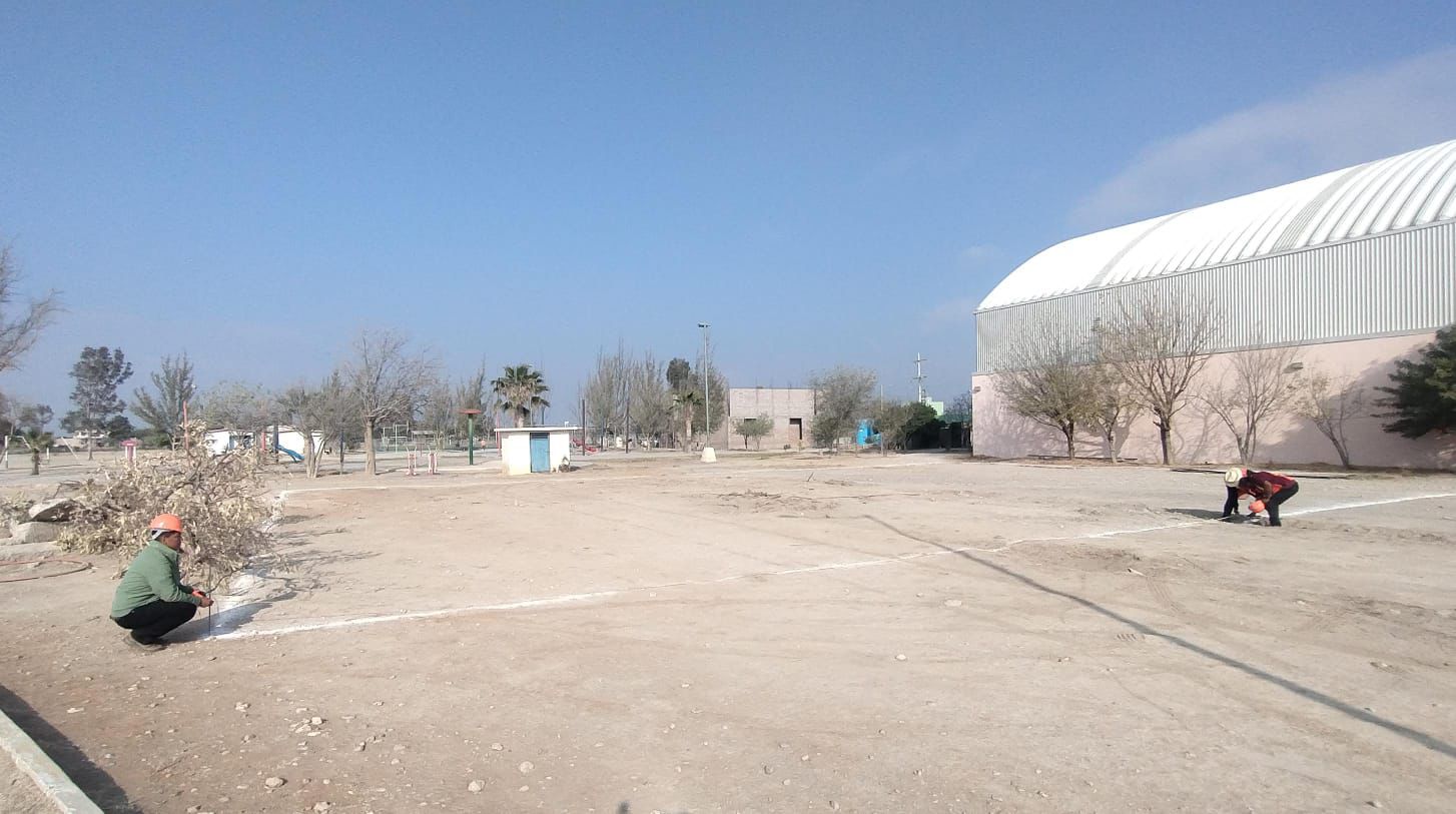 CONSTRUCCIÓN DE CANCHA DE FÚTBOL 5 EN UNIDAD DEPORTIVA NUEVO AMANECER EN TULA