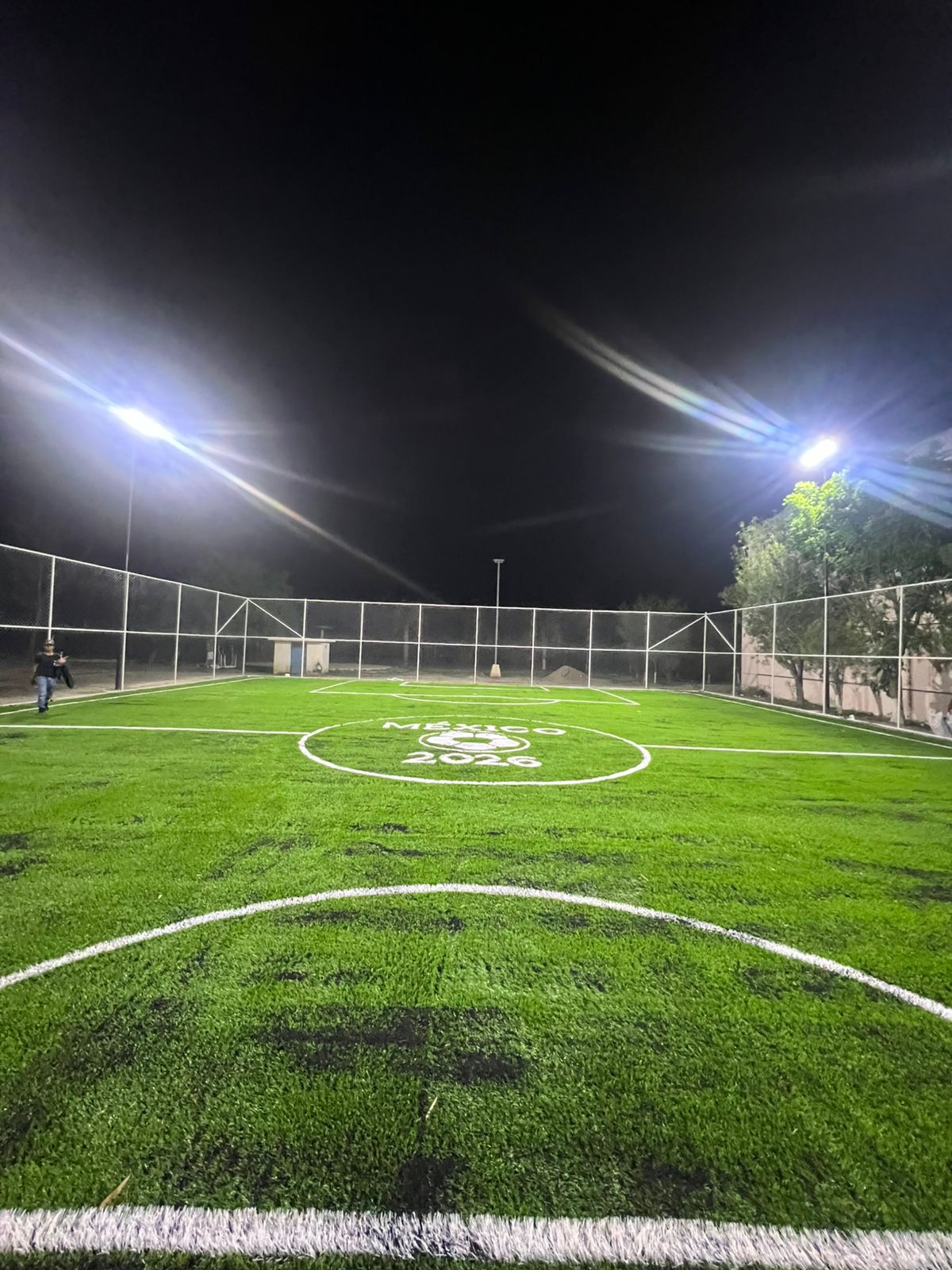 CONSTRUCCIÓN DE CANCHA DE FÚTBOL 5 EN UNIDAD DEPORTIVA NUEVO AMANECER EN TULA