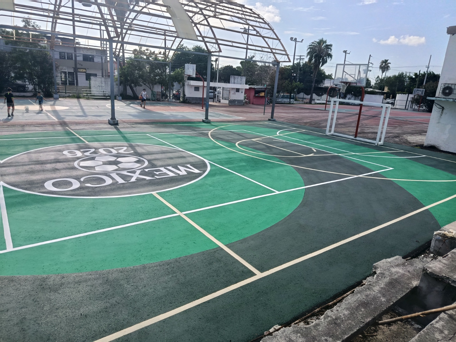 REHABILITACIÓN DE MULTICANCHA EN COLONIA SAN FRANCISCO EN LA CIUDAD DE MATAMOROS