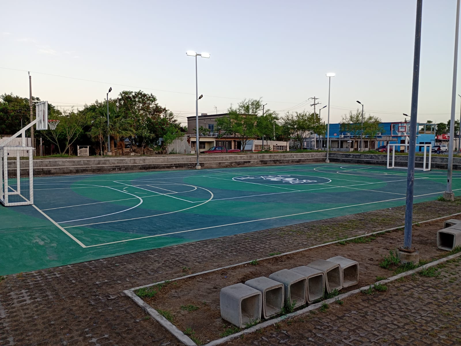 REHABILITACIÓN DE MULTICANCHA EN MÓDULO DEPORTIVO SANTA MARÍA 2 EN MATAMOROS