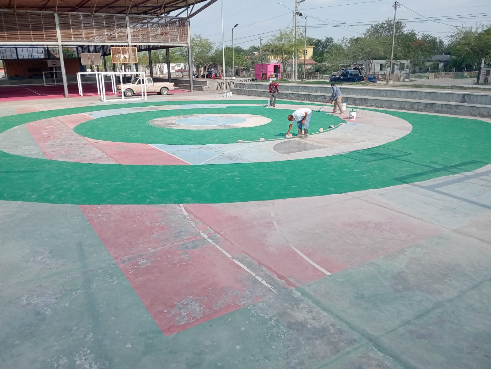 REHABILITACIÓN DE MULTICANCHA EN MÓDULO DEPORTIVO SANTA MARÍA 2 EN MATAMOROS