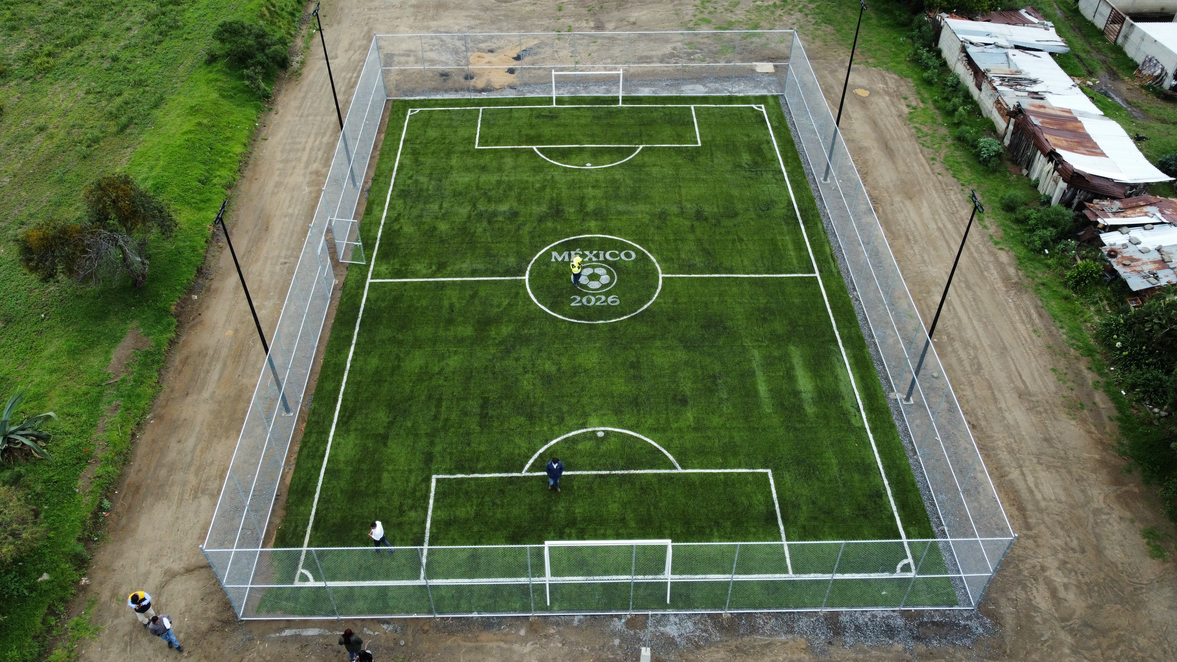 CONSTRUCCIÓN DE CANCHA DE FÚTBOL 5 EN PRESIDENCIA DE COMUNIDAD DE SAN LORENZO XALTELULCO