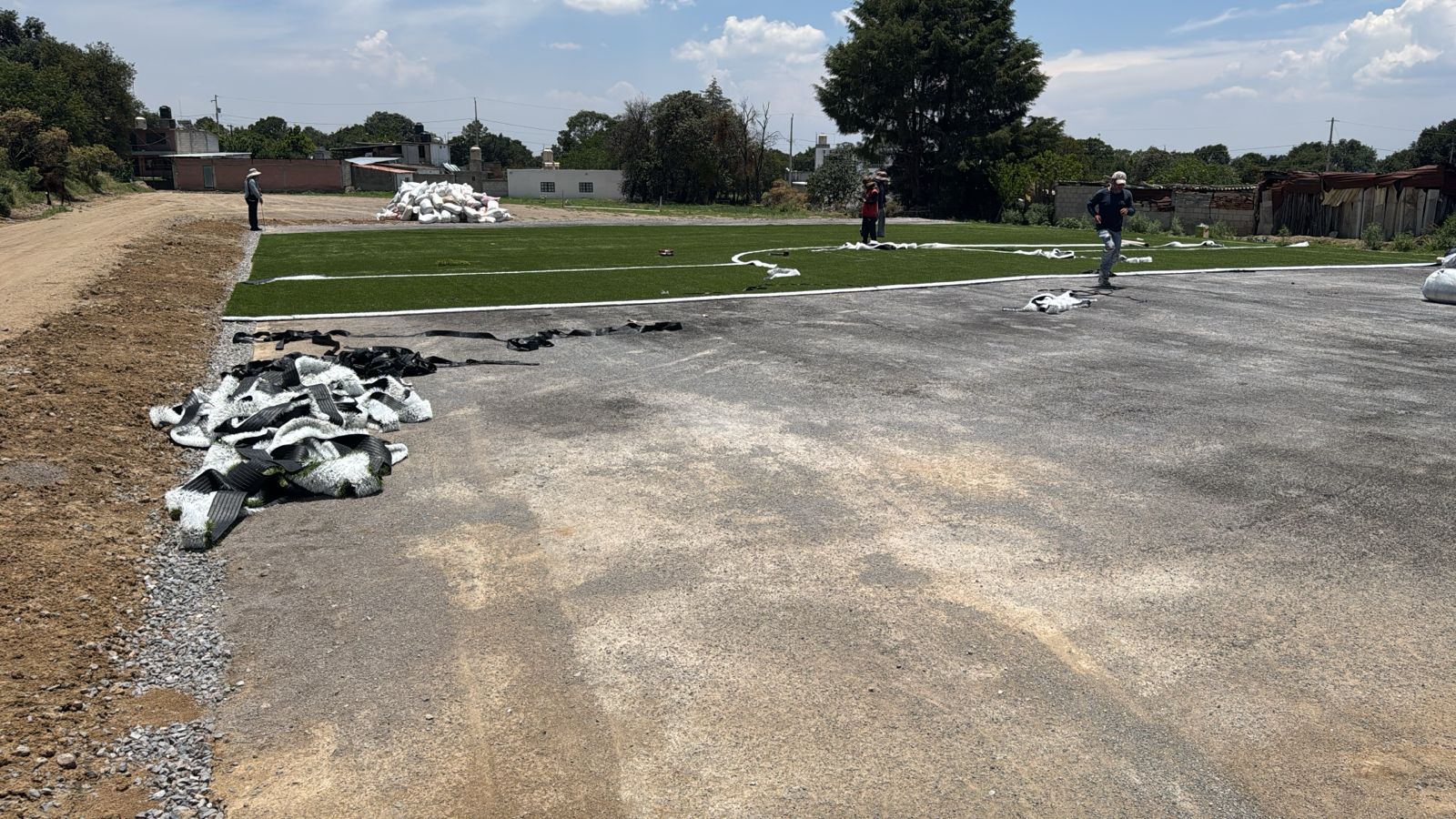 CONSTRUCCIÓN DE CANCHA DE FÚTBOL 5 EN PRESIDENCIA DE COMUNIDAD DE SAN LORENZO XALTELULCO