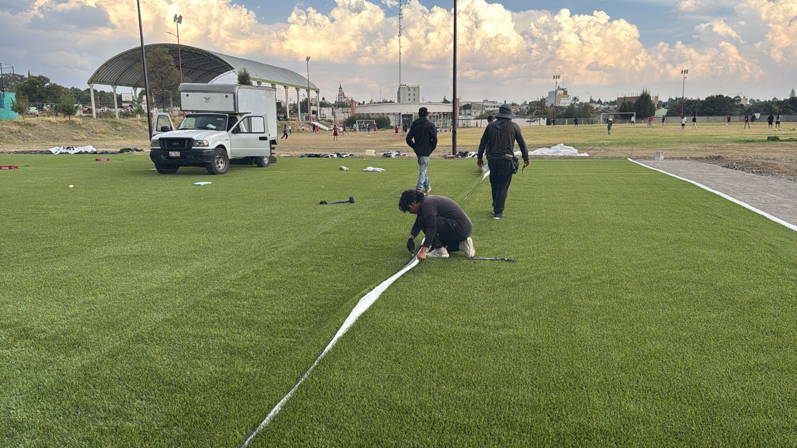 CONSTRUCCIÓN DE CANCHA DE FÚTBOL 5 EN DEPORTIVA DEL BARRIO DE POTRERO EN PAPALOTLA DE XICOHTÉNCATL