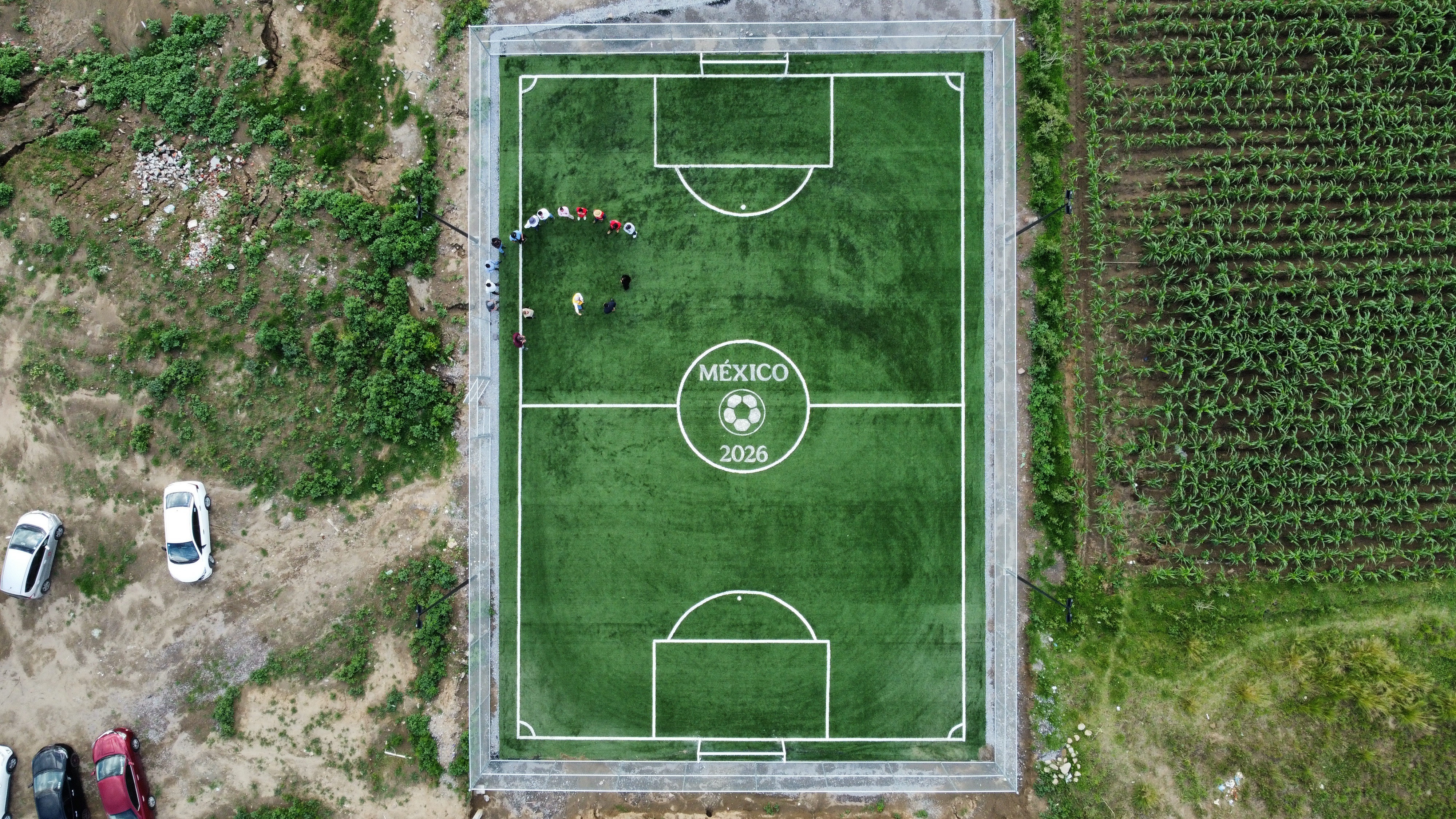 CONSTRUCCIÓN DE CANCHA DE FÚTBOL 5 EN PREDIO ISCAMANITLA EN TEOLOCHOLCO