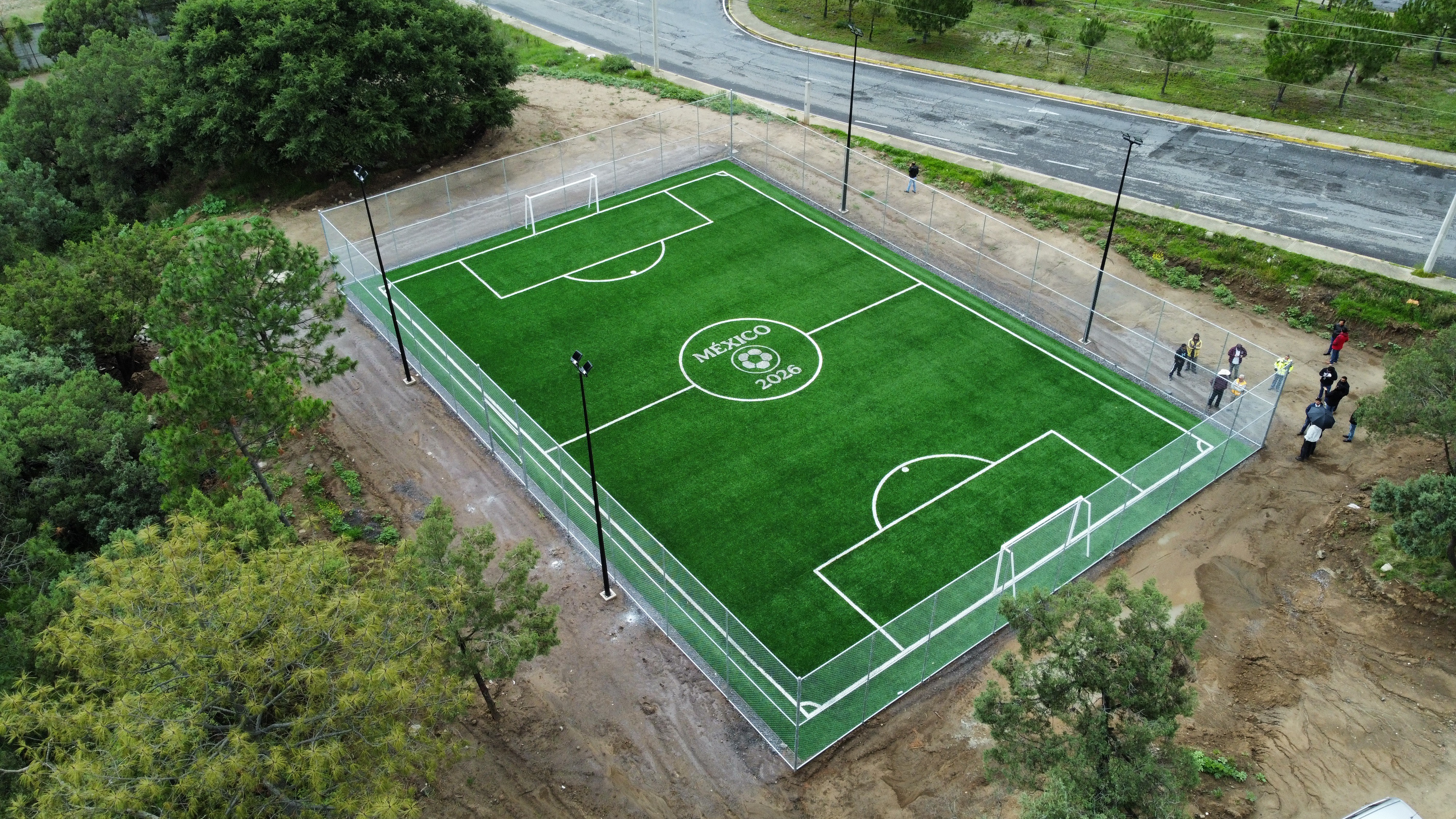 CONSTRUCCIÓN DE CANCHA DE FÚTBOL 5 EN CHIMALPA EN YAUHQUEMEHCAN