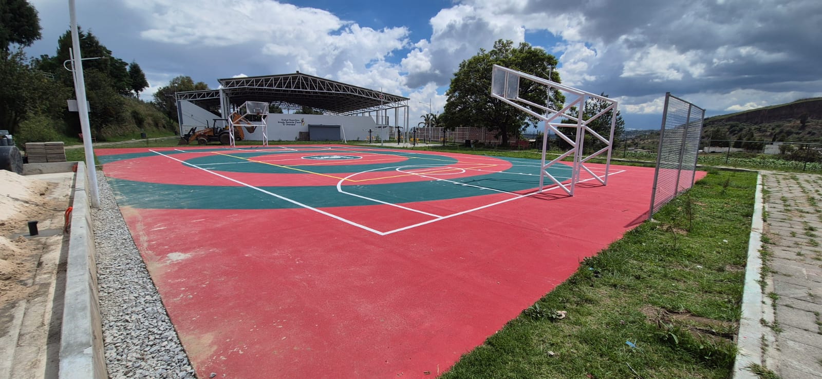 REHABILITACIÓN DE MULTICANCHA EN LA UNIDAD DEPORTIVA EL CHAMIZAL 1 EN SAN JUAN HUACTZINCO