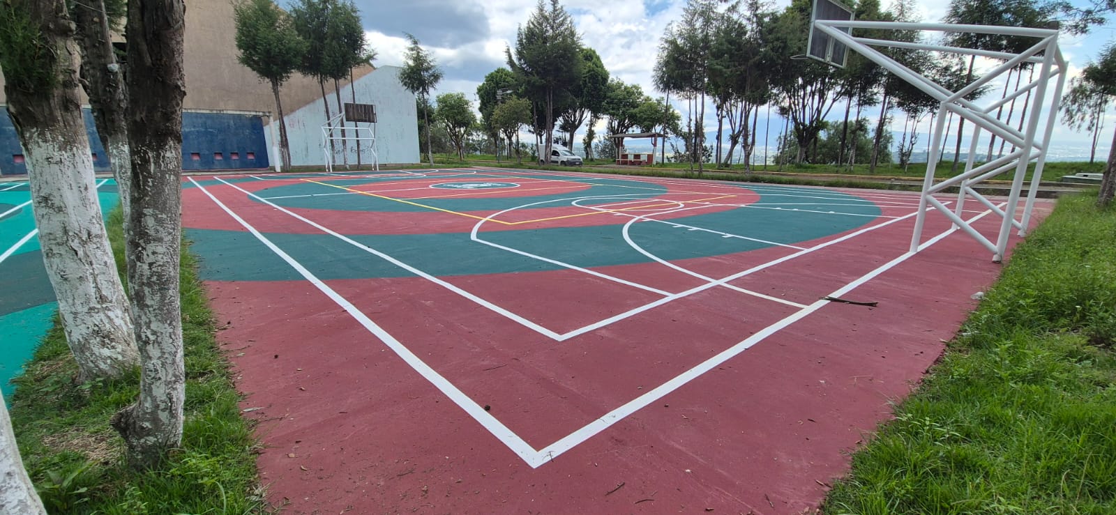REHABILITACIÓN DE MULTICANCHA EN LA UNIDAD DEPORTIVA SANTA APOLONIA TEACALCO 1