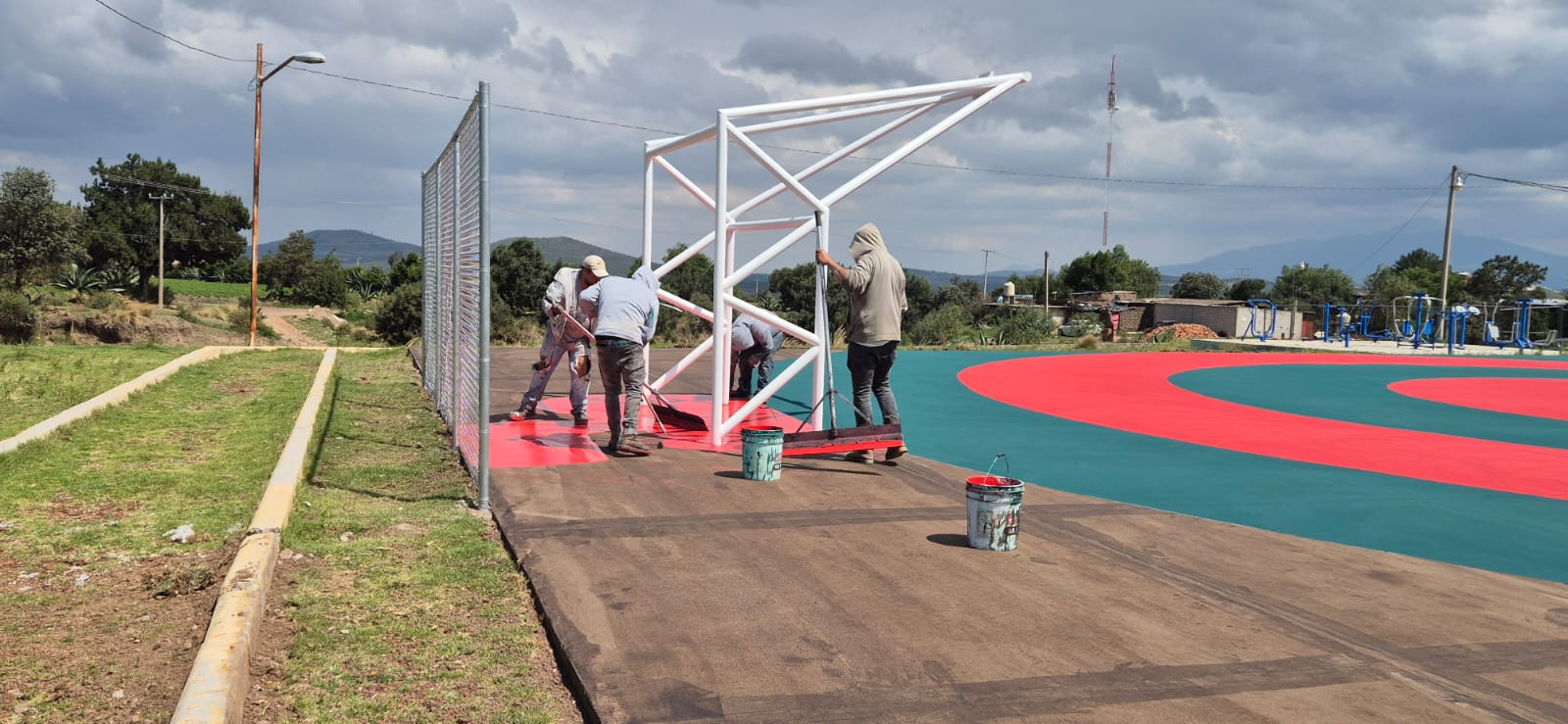 REHABILITACIÓN DE MULTICANCHA EN ESPACIO DEPORTIVO DE CAPULAC EN TETLA DE LA SOLIDARIDAD