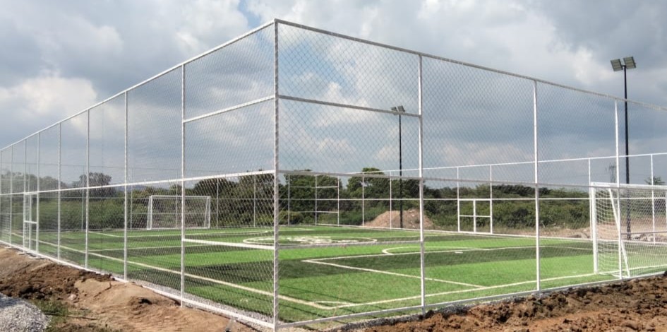 CONSTRUCCIÓN DE CANCHA FÚTBOL 5 EN DEPORTIVO REGIONAL AFROMEXICANO EN SANTA MARÍA CORTIJO
