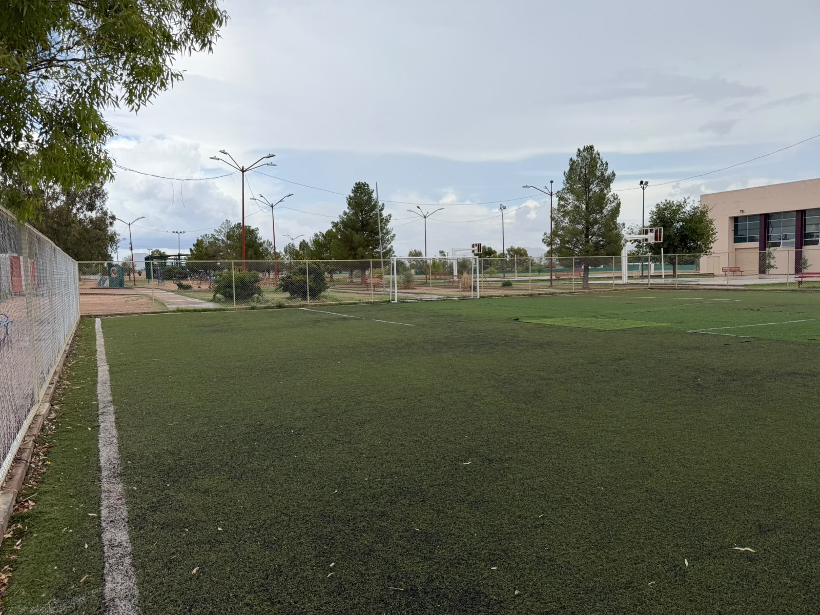 REHABILITACIÓN DE CANCHA FÚTBOL 7 UNIDAD DEPORTIVA EN AGUA PRIETA