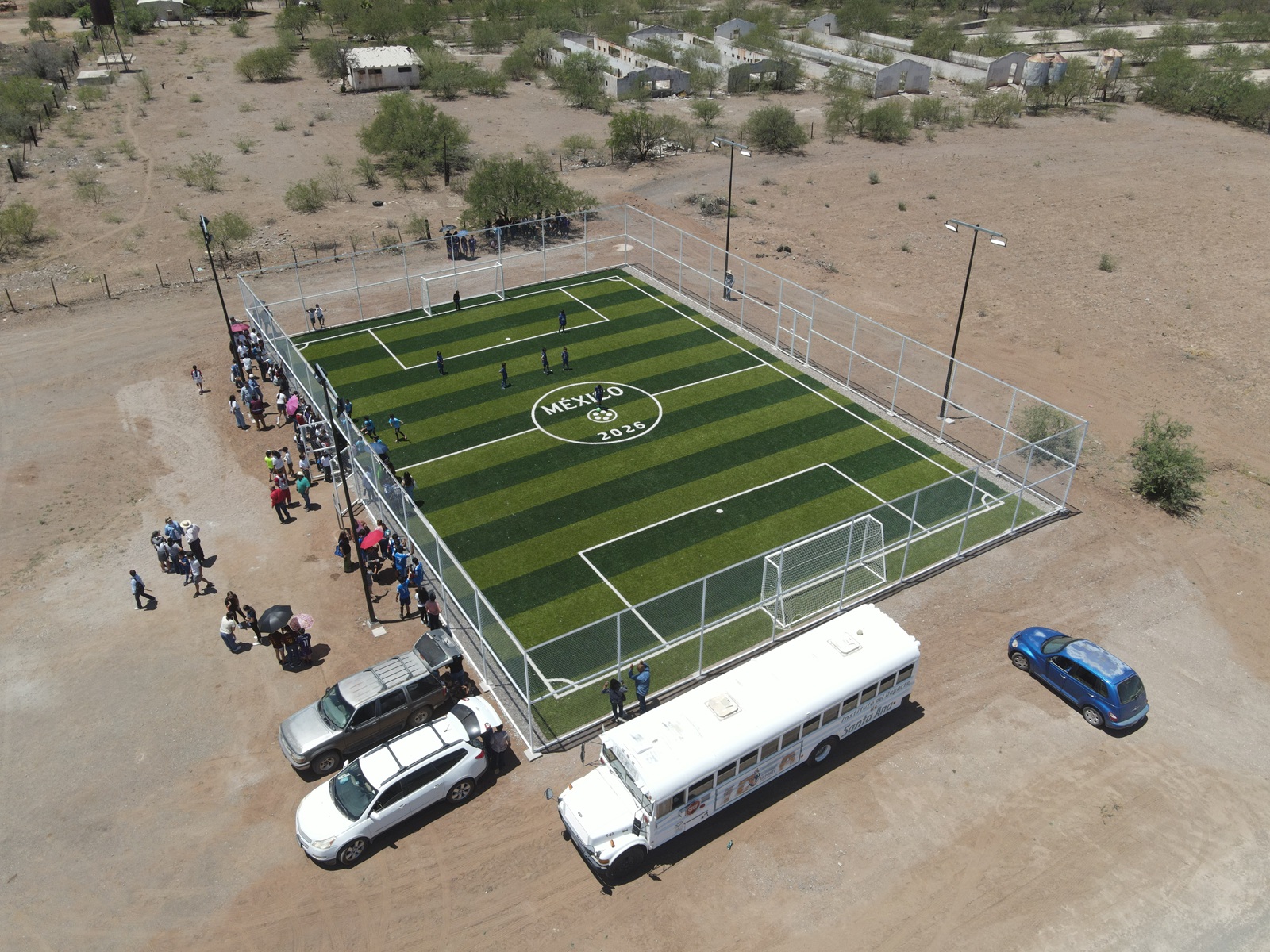 CONSTRUCCIÓN DE CANCHA FÚTBOL 5 EN ESTACIÓN LLANO EN SANTA ANA 2