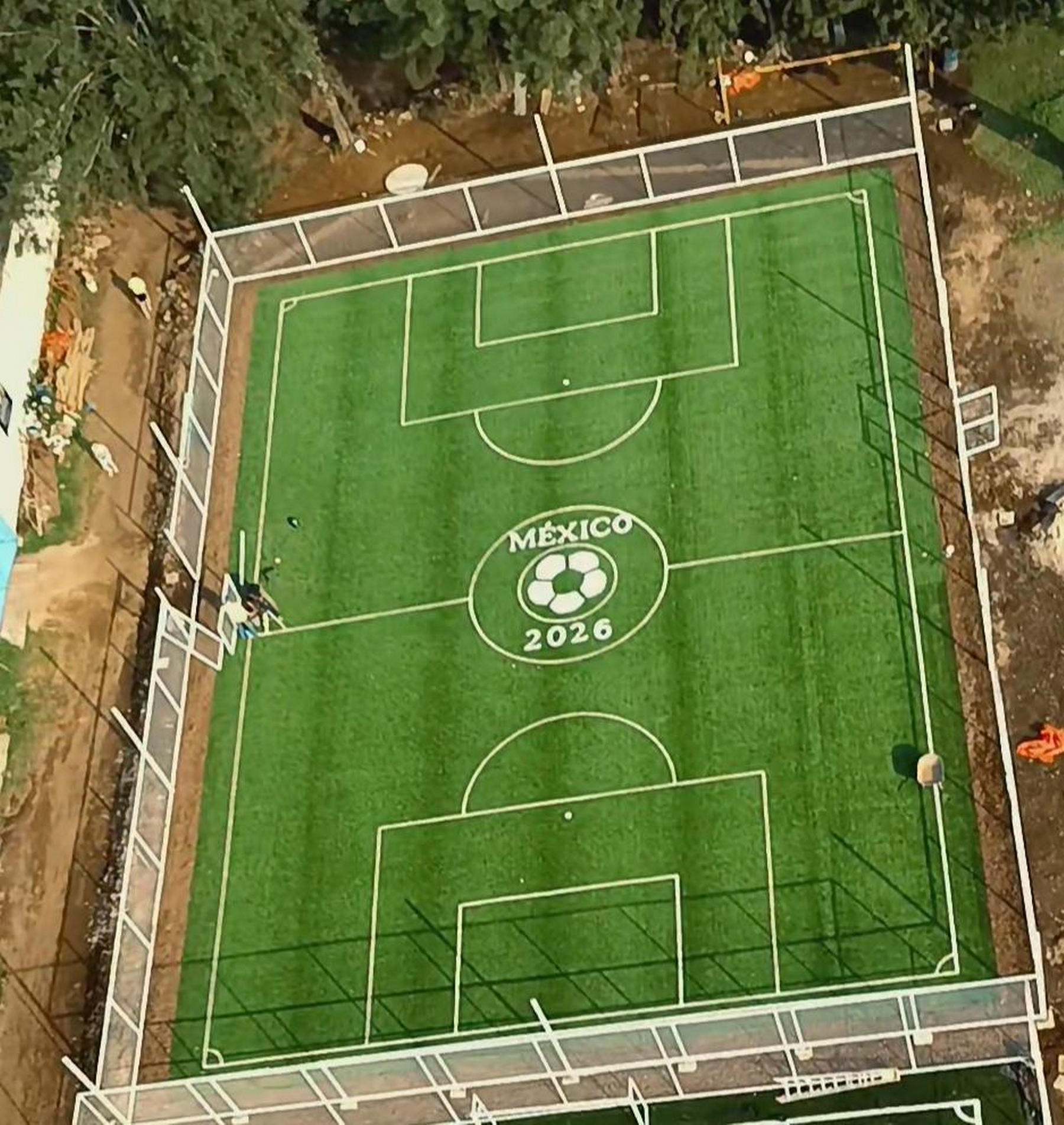 CONSTRUCCIÓN DE CANCHA DE FÚTBOL 5 EN UNIDAD DEPORTIVA ADOLFO LÓPEZ MATEOS 1 