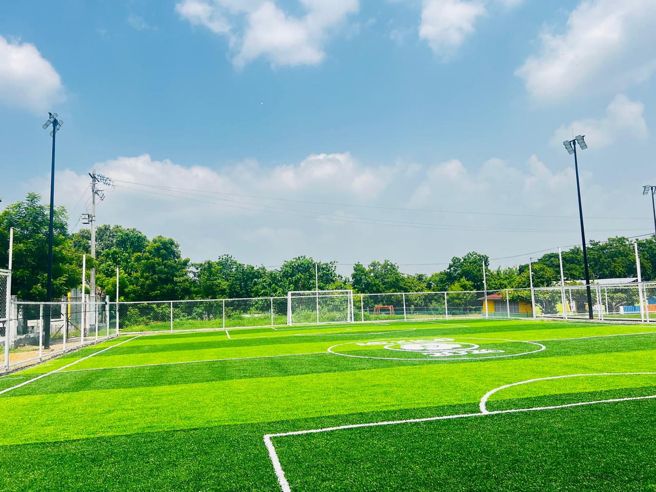 CONSTRUCCIÓN DE CANCHA DE FÚTBOL 5 EN CAMPO DEPORTIVO SAN PABLO EN OLUTA