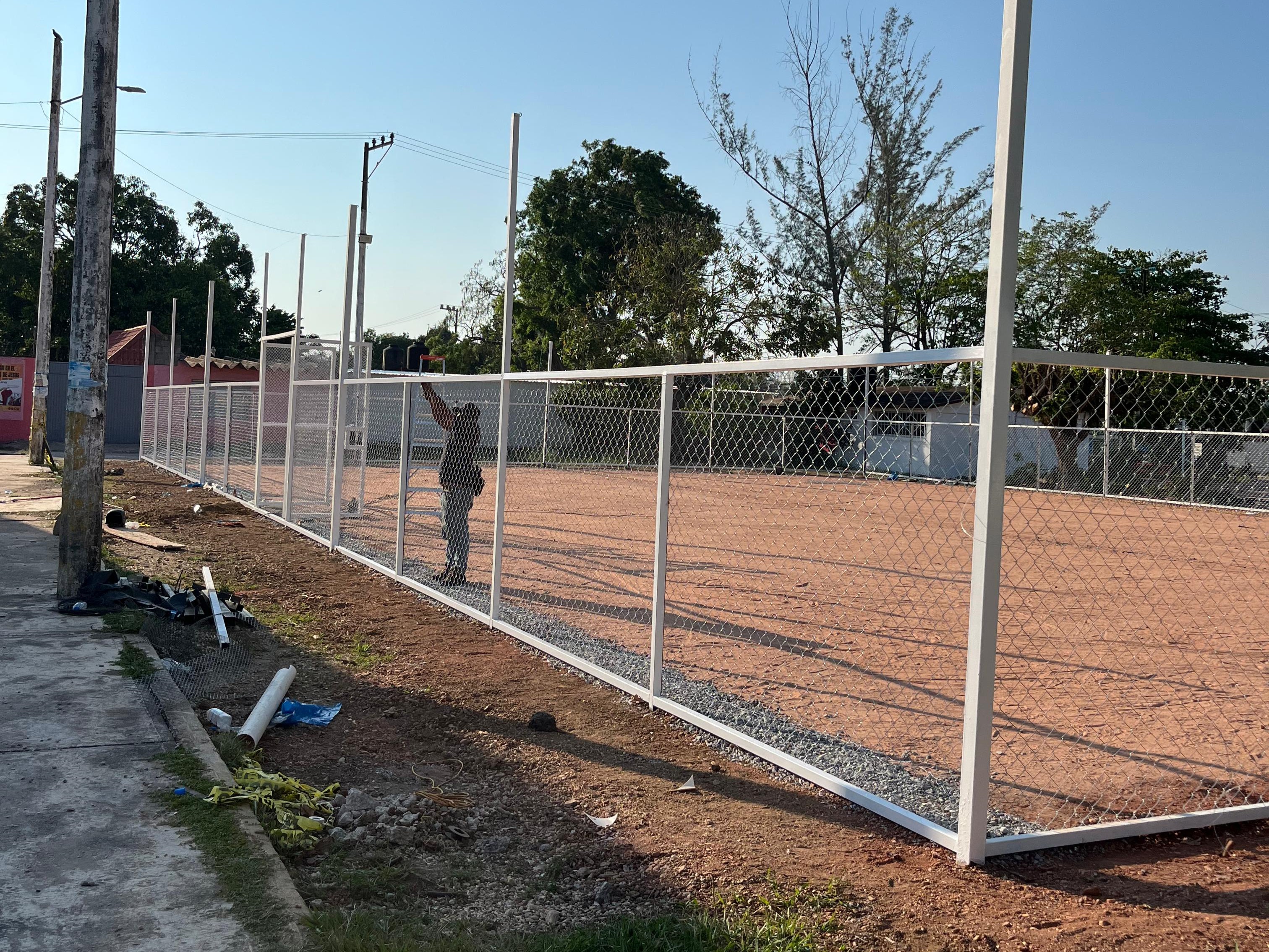 CONSTRUCCIÓN DE CANCHA DE FÚTBOL 5 EN CANCHA EJIDO TACOTENO EN MINATITLÁN