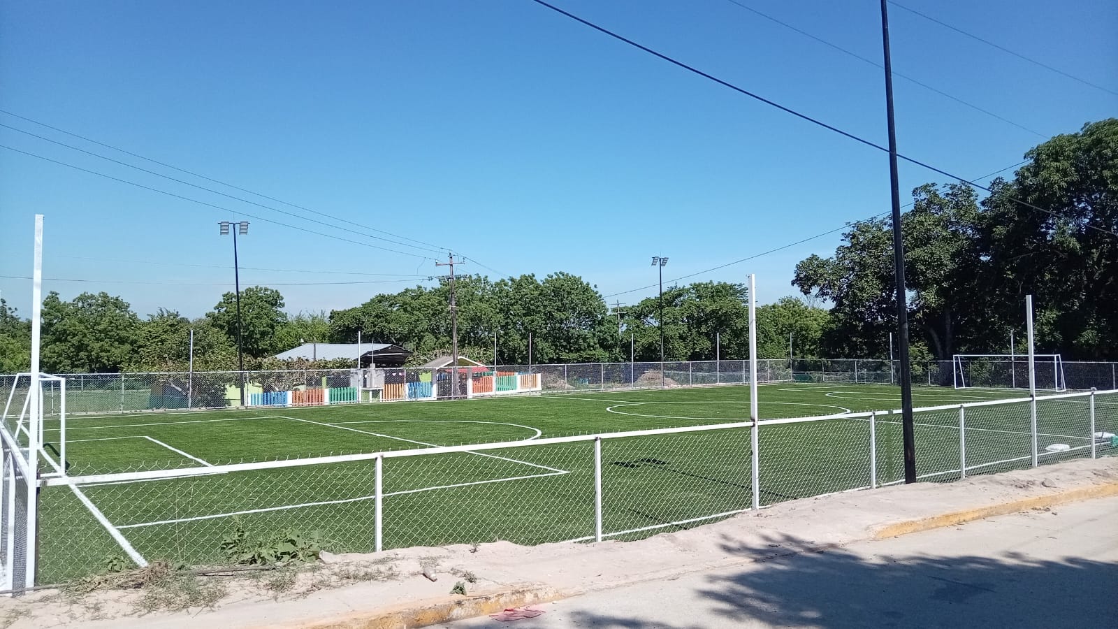CONSTRUCCIÓN DE CANCHA DE FÚTBOL 7 EN CAMPO DEPORTIVO SAN PABLO EN OLUTA