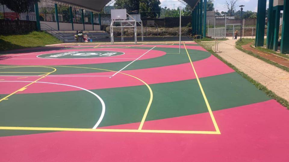 REHABILITACIÓN DE MULTICANCHA EN UNIDAD DEPORTIVA BENITO JUÁREZ EN XICO