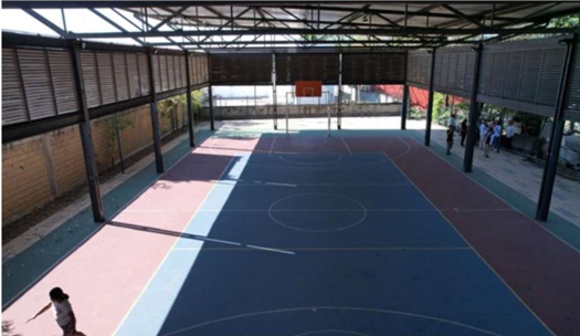 REHABILITACIÓN DE MULTICANCHA EN MÓDULO DEPORTIVO LA FLORIDA EN VERACRUZ