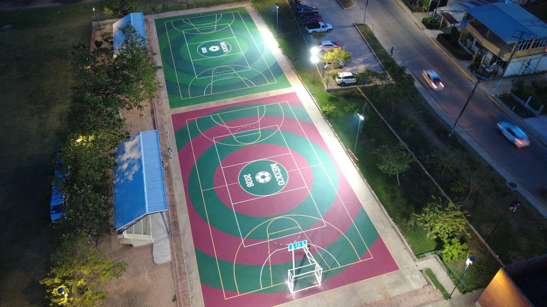 REHABILITACIÓN DE MULTICANCHA EN UNIDAD DEPORTIVA MIGUEL HIDALGO 2