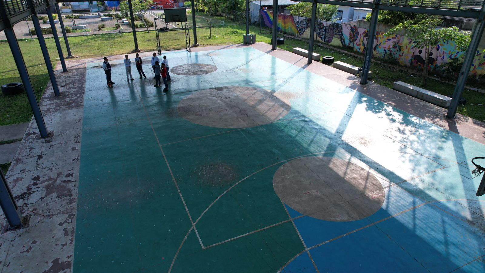 REHABILITACIÓN DE MULTICANCHA EN CENTRO DE DESARROLLO COMUNITARIO CON ESPACIO PÚBLICO Y MÓDULO DEPORTIVO EN LA COLONIA NUEVA CALZADAS (MULTICANCHA 2)