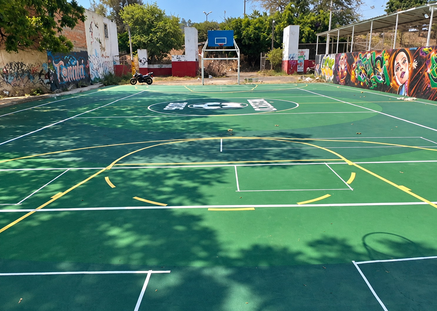 REHABILITACIÓN DE MULTICANCHA EN UNIDAD DEPORTIVA IDOLINA EN TÓNALA