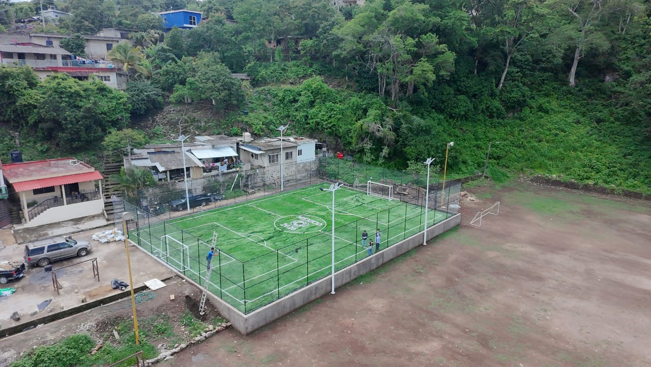 CONSTRUCCIÓN DE CANCHA FÚTBOL 5 EN CLUB DEPORTIVO DE JALCO EN SAN BLAS