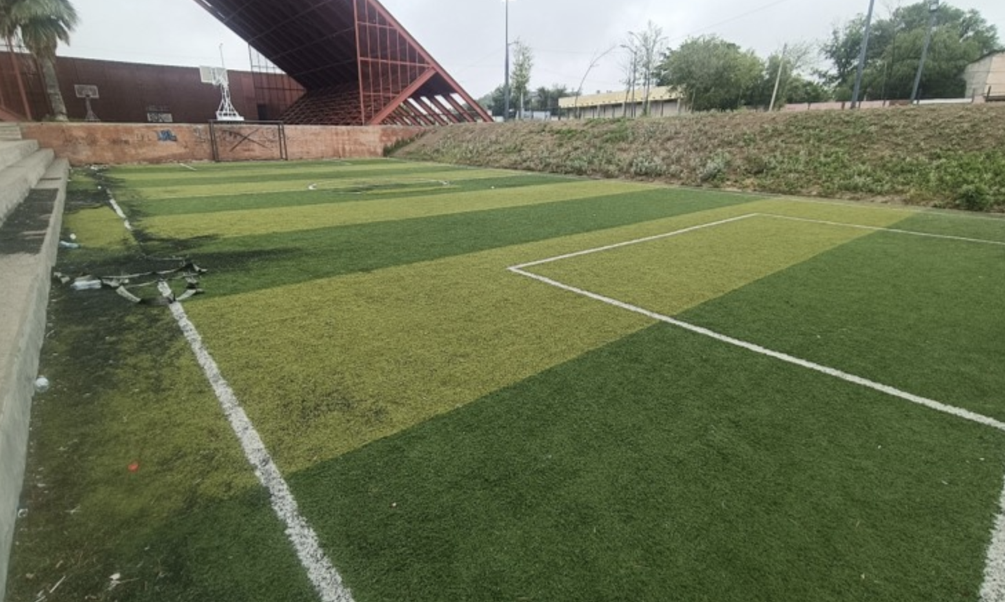 REHABILITACIÓN DE CANCHA FÚTBOL 5 EN POLIDEPORTIVO SOLIDARIDAD EN ACUÑA 1