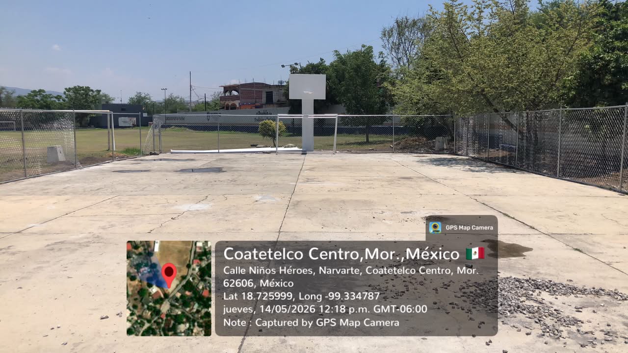 REHABILITACIÓN DE MULTICANCHA EN UNIDAD DEPORTIVA LA RIVERA EN COATETELCO