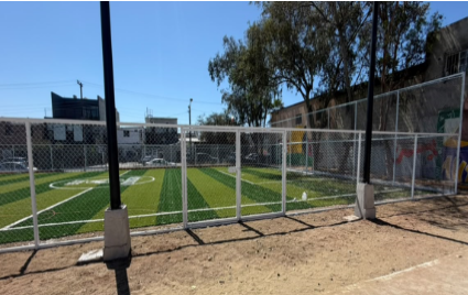 CONSTRUCCIÓN DE CANCHA FÚTBOL 5 EN NUEVA TIJUANA EN TIJUANA