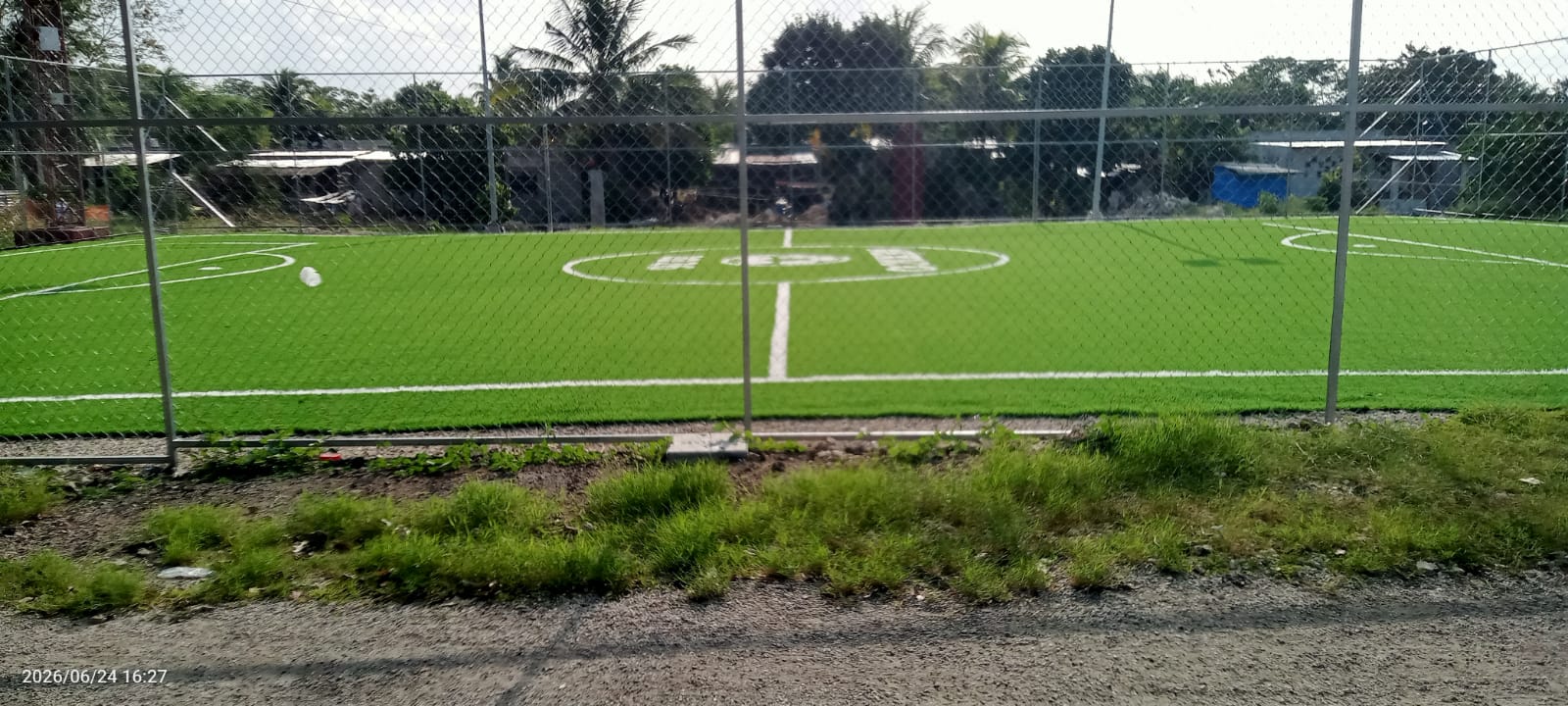 CONSTRUCCIÓN DE CANCHA DE FÚTBOL 5 EN LA CASA DE CULTURA KOPOMA