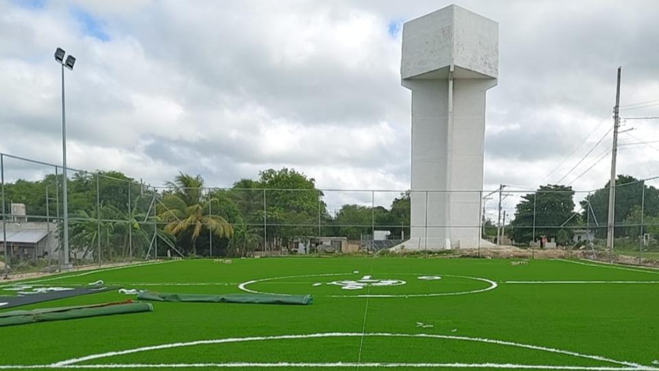 CONSTRUCCIÓN DE CANCHA DE FÚTBOL 5 EN LA CASA DE CULTURA KOPOMA