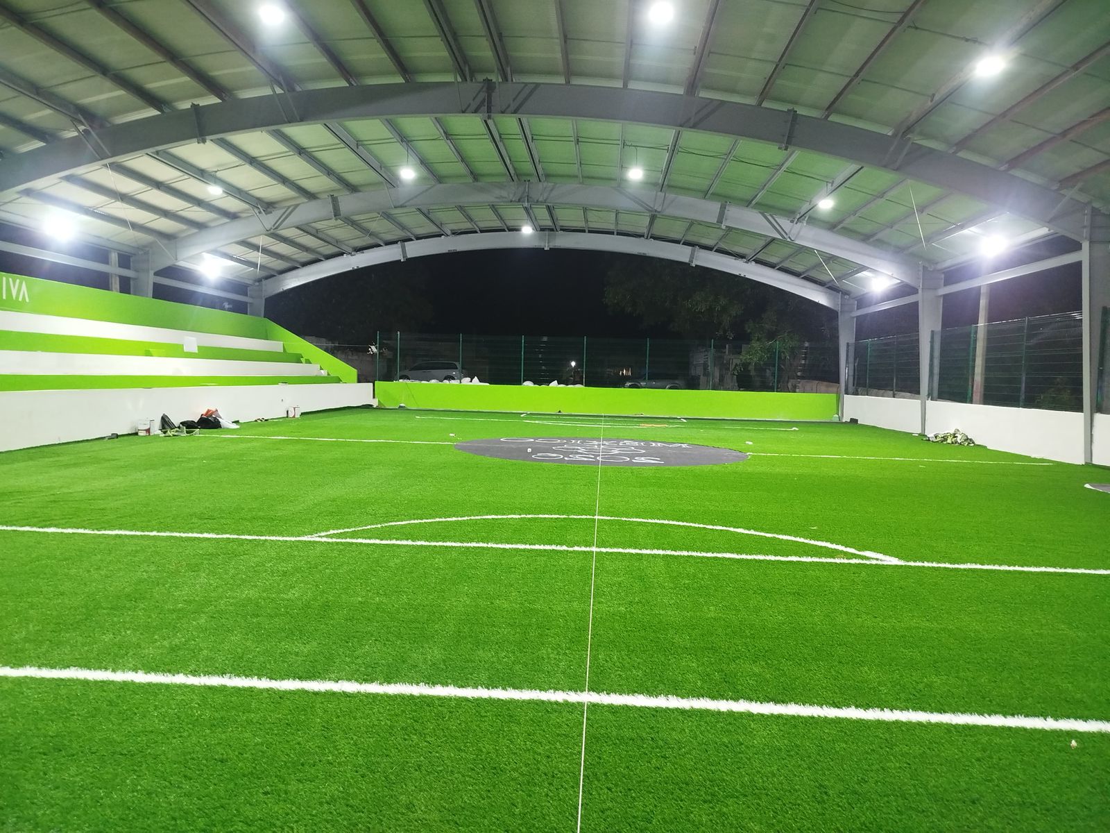 CONSTRUCCIÓN DE CANCHA DE FÚTBOL 5 EN LA CANCHA DE USOS MÚLTIPLES SISAL EN HUNUCMA