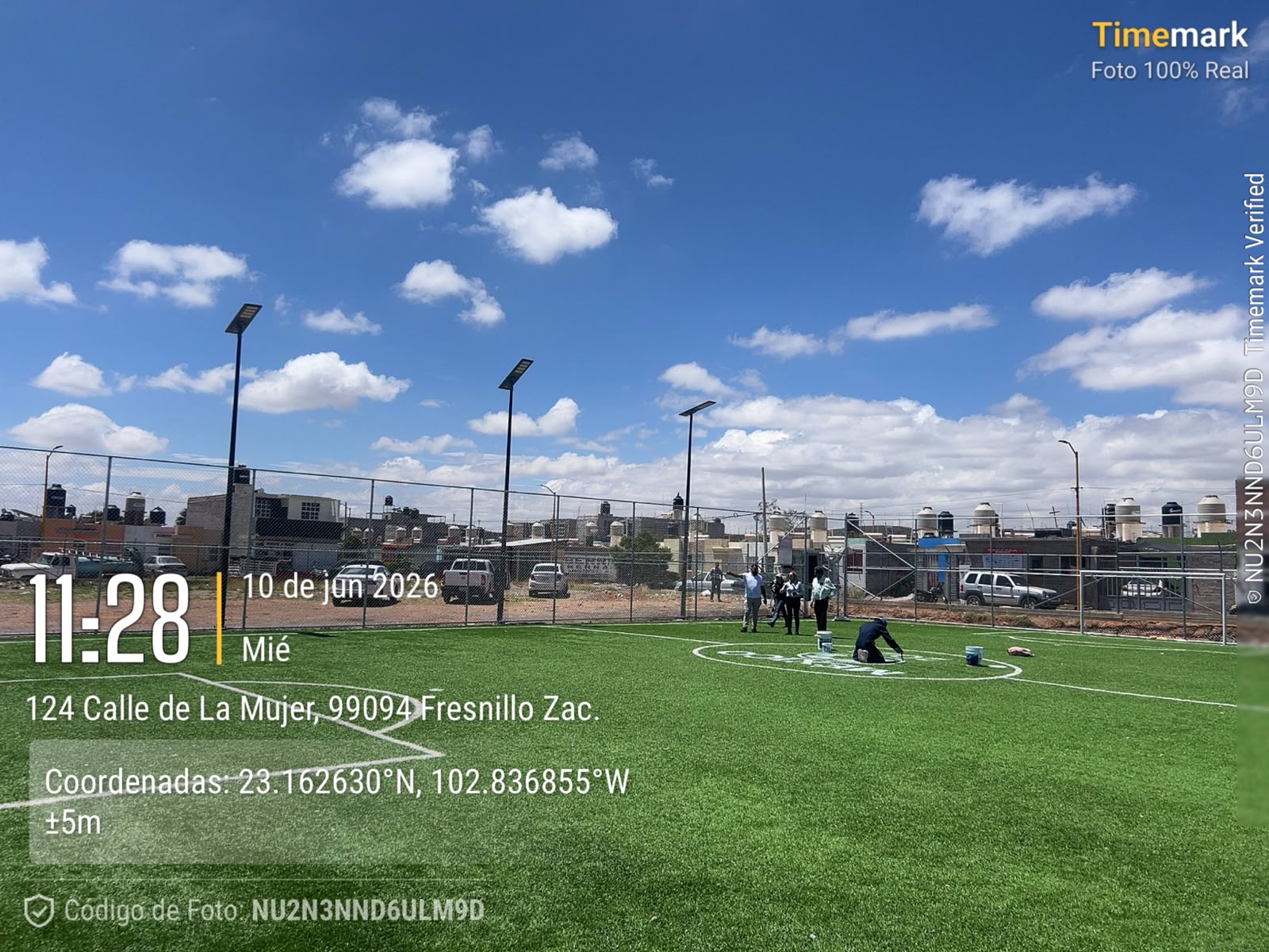 CONSTRUCCIÓN DE CANCHA FÚTBOL 5 EN ABEL DÁVILA GARCÍA EN FRESNILLO
