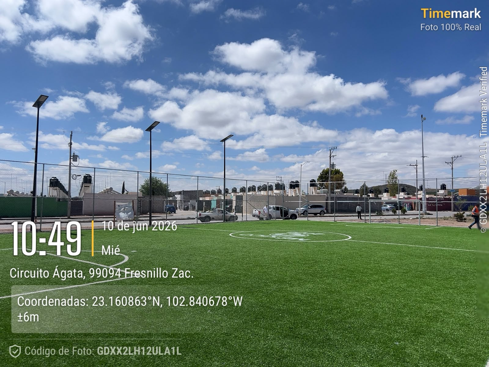 CONSTRUCCIÓN DE CANCHA FÚTBOL 5 EN SAN CARLOS EN FRESNILLO