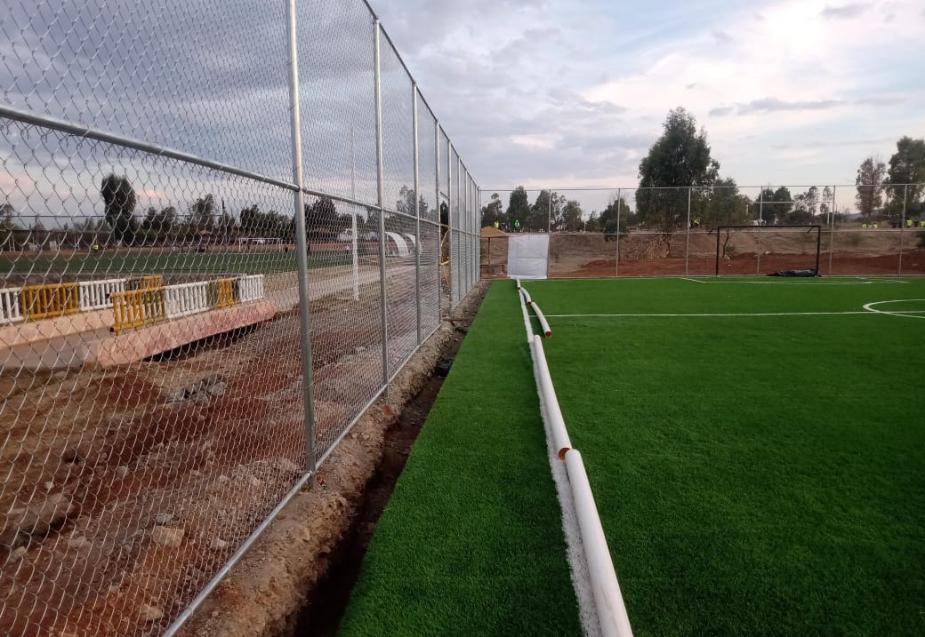 CONSTRUCCIÓN DE CANCHA FÚTBOL 5 EN UNIDAD DEPORTIVA GUADALUPE 1 EN GUADALUPE