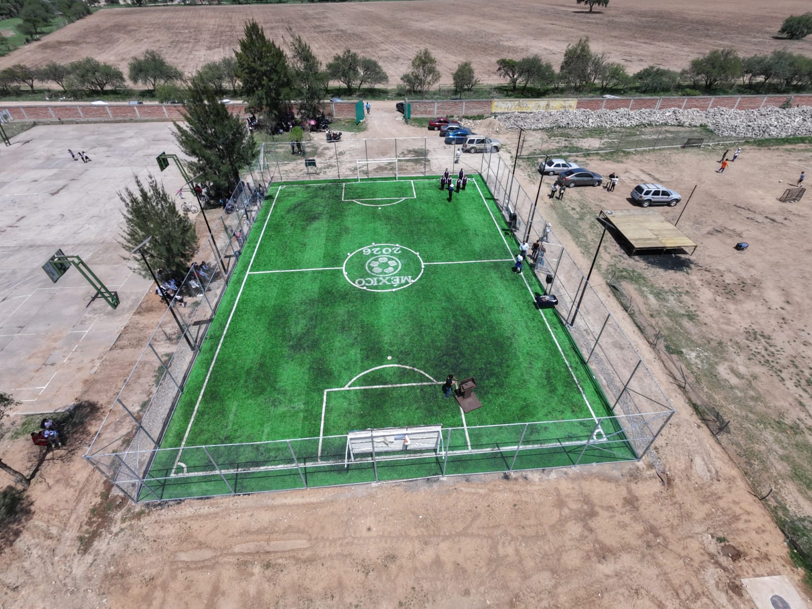CONSTRUCCIÓN DE CANCHA FÚTBOL 5 EN UNIDAD DEPORTIVA EN LUIS MOYA