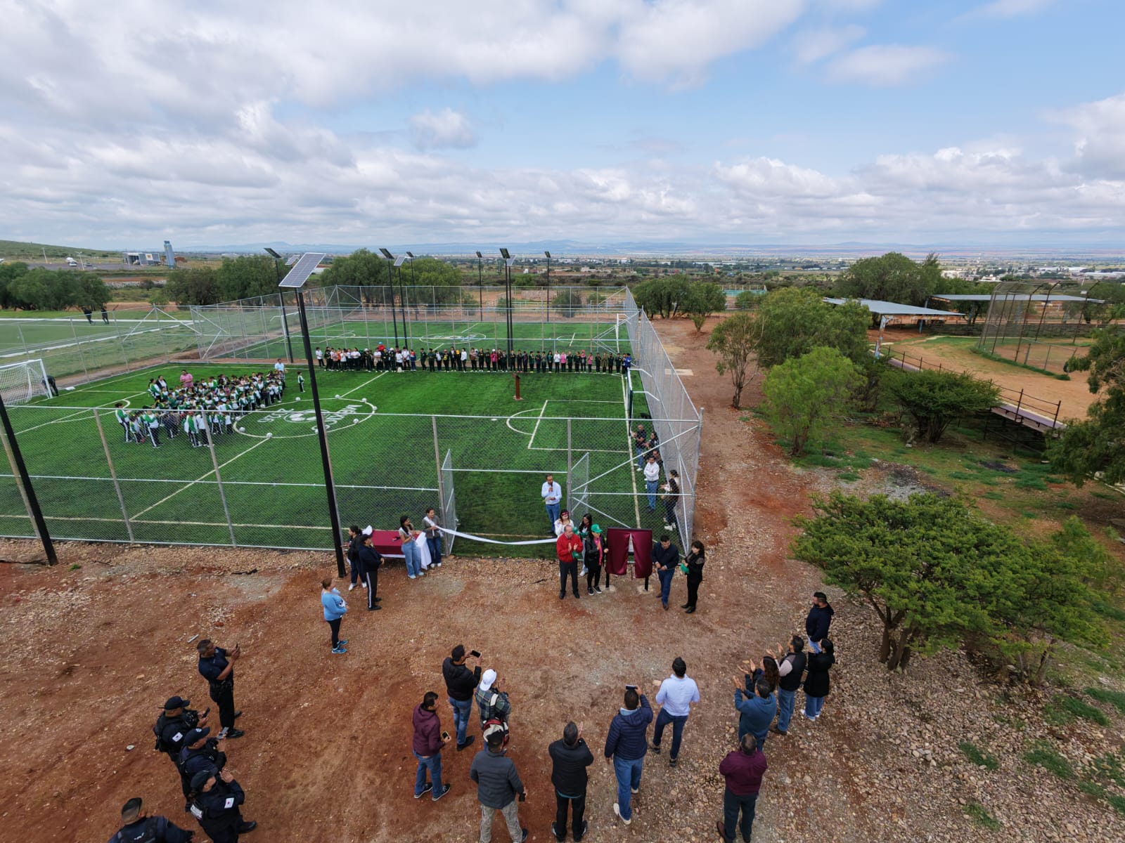 CONSTRUCCIÓN DE CANCHA FÚTBOL 5 EN UNIDAD DEPORTIVA HÉCTOR ESPARZA 1 EN MORELOS