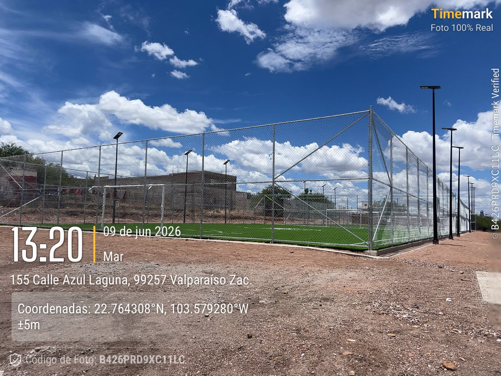 CONSTRUCCIÓN DE CANCHA FÚTBOL 5 EN UNIDAD DEPORTIVA SUR 1 EN VALPARAISO